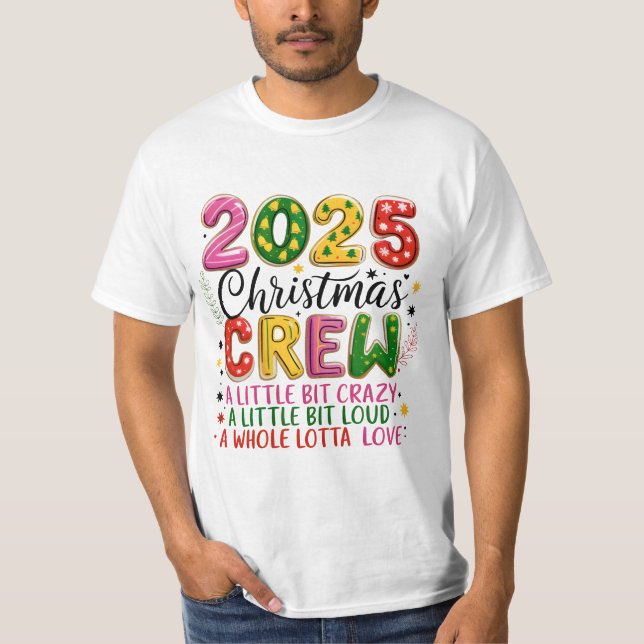 Camiseta 2025 Christmas Crew (Frente)