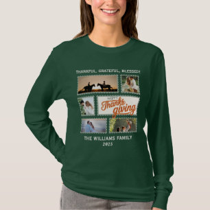 Camiseta 2025 Combinação de Famílias de Colagem de Fotos de