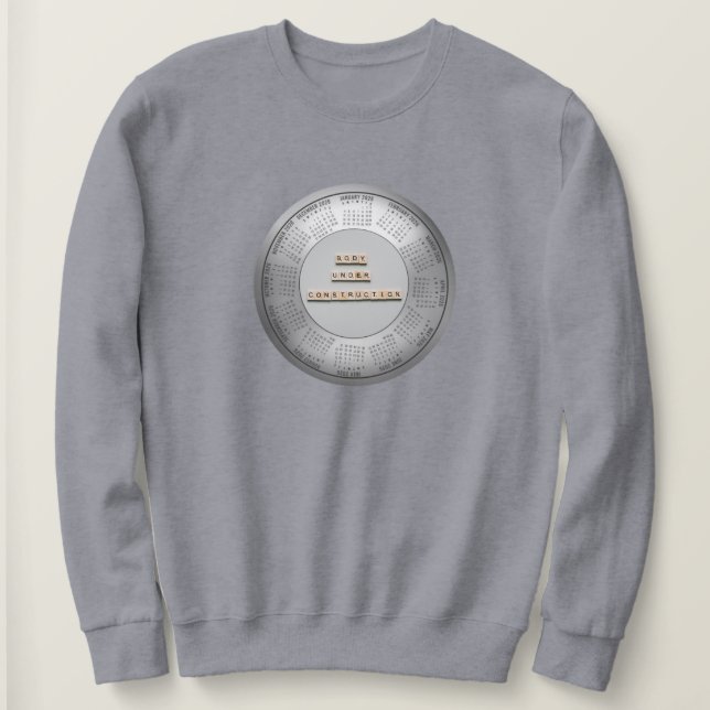 Camiseta 2026 Calendar Body Under Construction (Frente do Design)