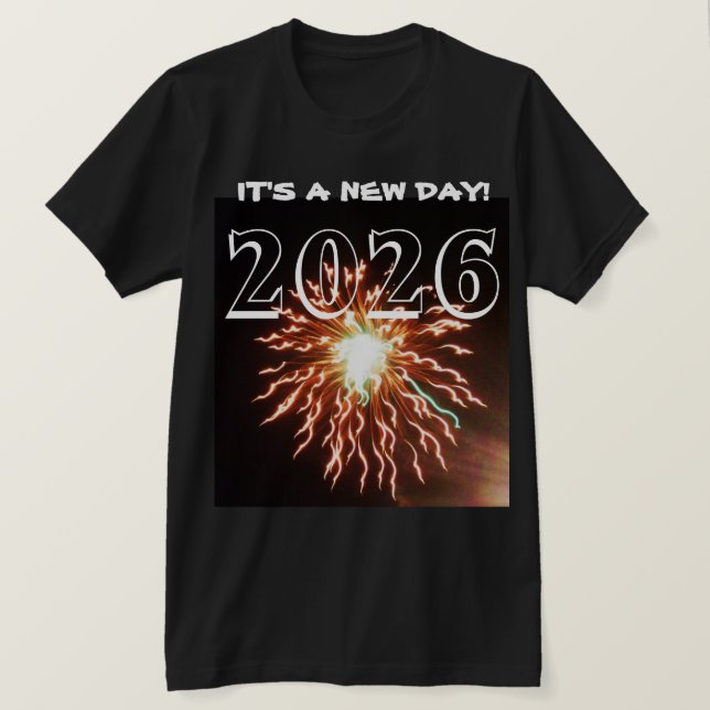 camiseta 2026 É UM NOVO DIA! (Frente do Design)