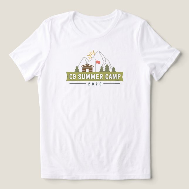 Camiseta 2026 Logo - Branco Corte Feminino (Design frontal)