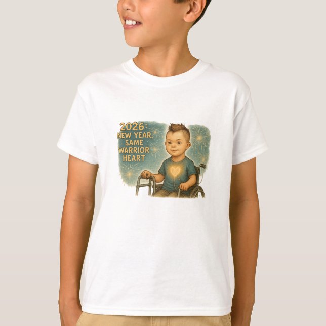 Camiseta 2026 New Year “Same Warrior Heart” Inclusive  (Frente)