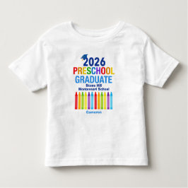 Camiseta 2026 Preschool Graduate Cute Customizable