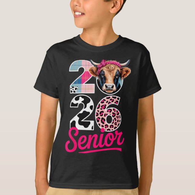 Camiseta 2026 Senior Cow Lovers Graduation Funny Cl Shirt F (Frente)