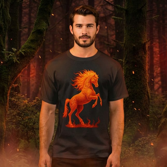 Camiseta 2026 Year of the Fire Horse Chinese Zodiac (Criador carregado)
