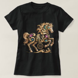 Camiseta 2026 Year of the Horse Chinese New Year Golden Hor