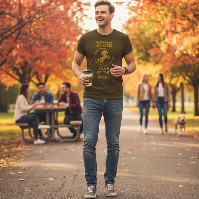 Camiseta 2026 Year of the Horse Chinese Zodiac (Criador carregado)