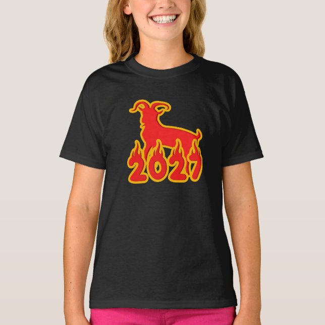 Camiseta 2027 Ano do Bode de Fogo (Frente)