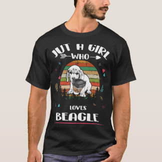 Camiseta 203 Apenas Uma Menina Que Ama A Beagle