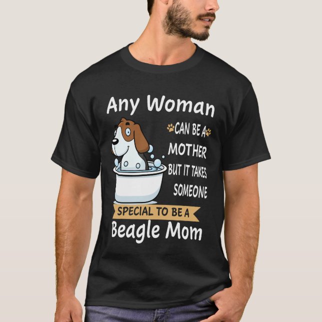 Camiseta 205 Especial Para Ser Uma Mãe Beagle (Frente)