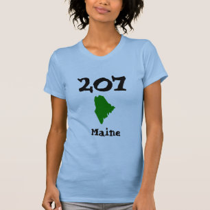 Camiseta 207, código de área de Maine