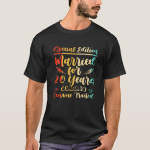 Camiseta 20 20 anos de casamento Aniversário Esposa do mari