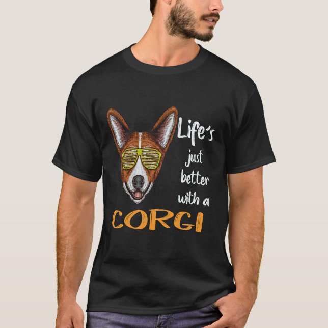 Camiseta 20 A Vida é Só Melhor Com Um Corgi (Frente)