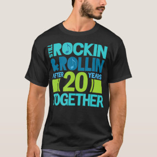 Camiseta 20 Aniversário 20 anos Juntos Casais Presente