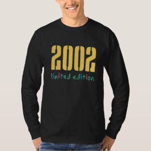 Camiseta 20 Aniversário Damas Mens 20 Anos 2002 20