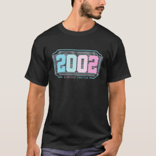 Camiseta 20 Aniversário Damas Mens 20 Anos 2002 34