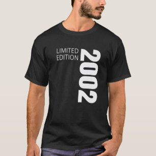 Camiseta 20 Aniversário Damas Mens 20 Anos 2002 Engraçado