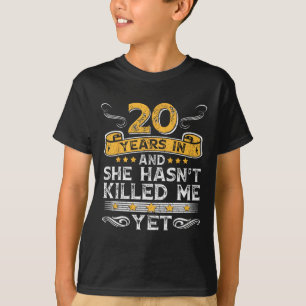 Camiseta 20 aniversário de 20 anos e ela fez't Ki