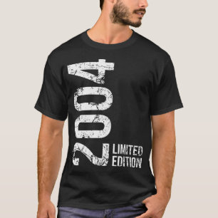 Camiseta 20 Aniversário De 20 Anos Mulher De Vintage 2004
