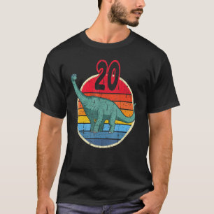 Camiseta 20 Aniversário I Brachiosaurus Diplodocuments I Fa
