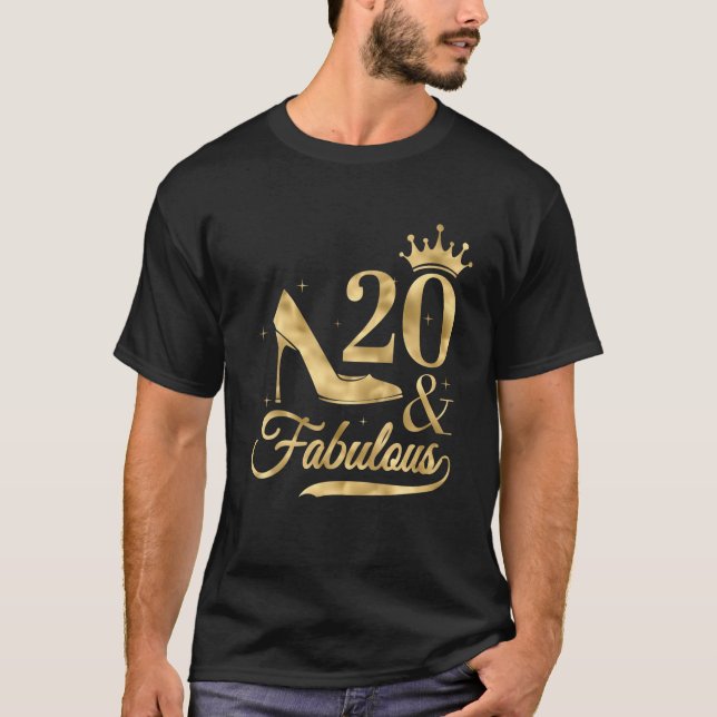Camiseta 20 Anos De Idade Oferece Tee Para Mulheres 20 E (Frente)