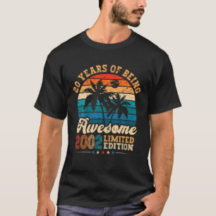 Camiseta 20 anos de idade presentes fantásticos 2002 Ediç