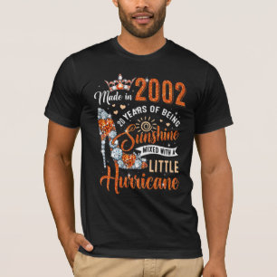 Camiseta 20 Anos Feitos Em 2002, Aniversário Da Rainha Diam