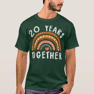 Camiseta 20 anos juntos 20 Casamento aniversário Husban