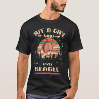 Camiseta 20 Apenas Uma Garota Que Ama Beagle