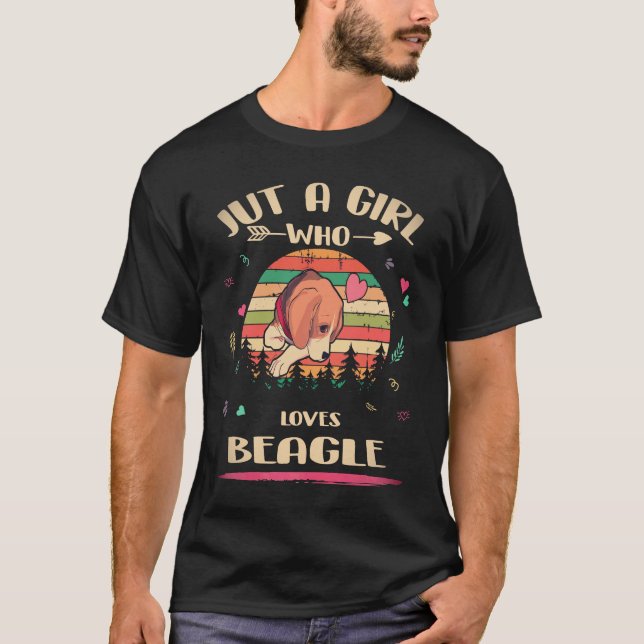 Camiseta 20 Apenas Uma Garota Que Ama Beagle (Frente)