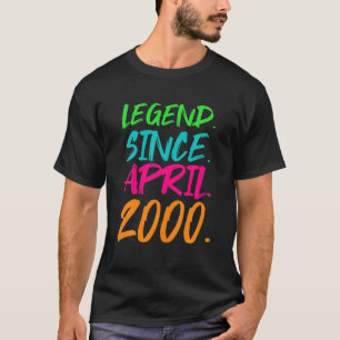 Camiseta 20 Birthday Gifts - Legenda Desde Abril De 2000