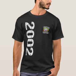 Camiseta 20 Birthday Man Vintage 2002 Slot de Aniversário