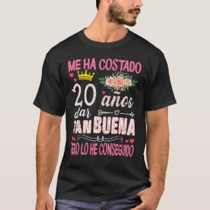 Camiseta 20 Birthday Me Tem Costado 20 Anos Seja Tão Bom
