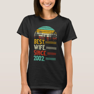 Camiseta 20 Casamento Aniversário Engraçado Melhor Esposa D