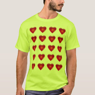 Camiseta 20 Corações em Segurança Verde Amarelo