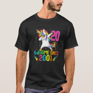 Camiseta 20 de Aniversário de 20 anos Garota de Dabbing Pa