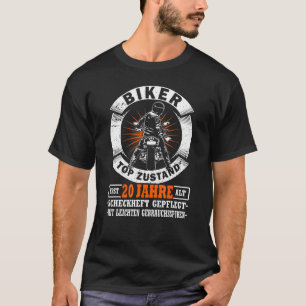 Camiseta 20 de Aniversário do Motociclista em Condição Supe