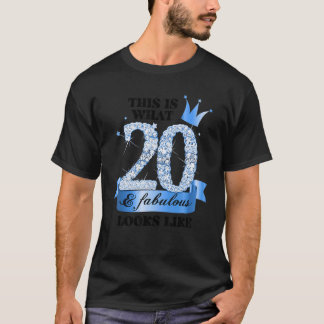 Camiseta 20 e fabuloso I Blue White Party Group Candid Phot