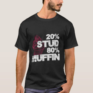 Camiseta 20% Estudo 80% Muffin - Doce Dia Nacional do Deser