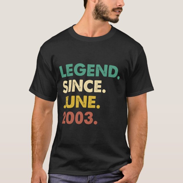 Camiseta 20 Lenda Desde Junho De 2003 20º (Frente)