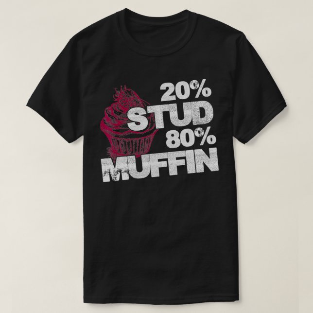Camiseta 20 Stud 80 Muffin Sweet National Dessert Day (Frente do Design)