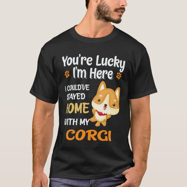Camiseta 20 Você é Corgi Sortudo (Frente)