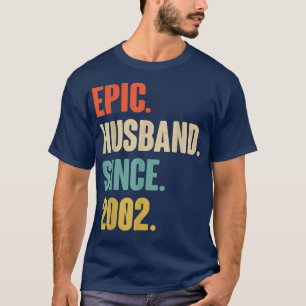 Camiseta 20 Wedding Aniversário Presente Para Ele Marido Ep