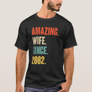 Camiseta 20 Year Wedding Anniversary For Her Amazing Wife S