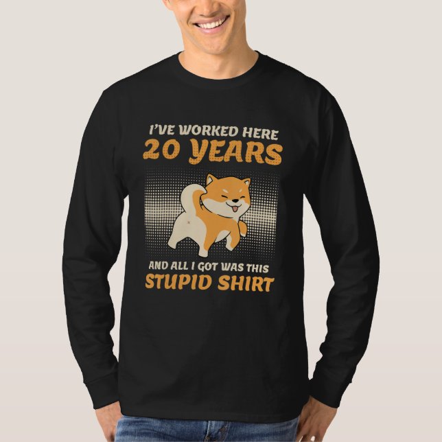 Camiseta 20 Years Of Service Company Anniversary 20 Years A (Frente)