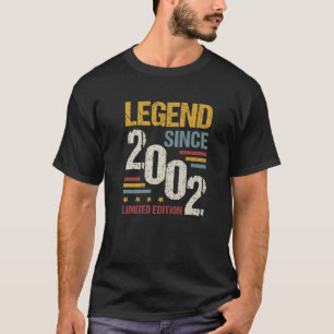 Camiseta 20 Years Old Vintage 2002 20Th Birthday Decoration