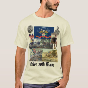 Camiseta 20o Guerra civil voluntária de regimento de