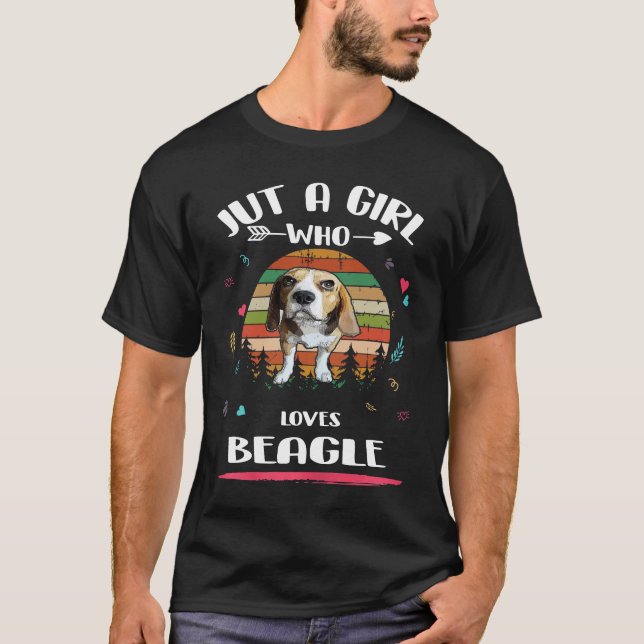 Camiseta 218 Apenas Uma Garota Que Ama Beagle (Frente)