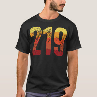 Camiseta 219 Area Code Indiana Vintage 3
