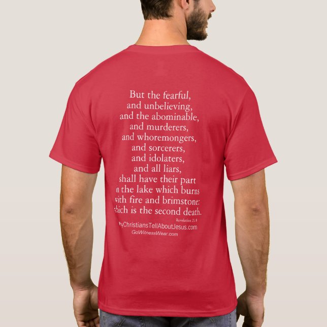Camiseta 21:8 da revelação (Verso)